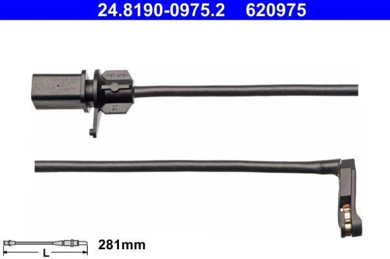 ATE Warning Contact, brake pad wear