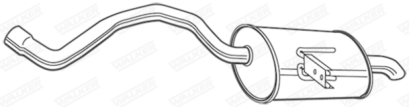 WALKER Endschalld&auml;mpfer 22840