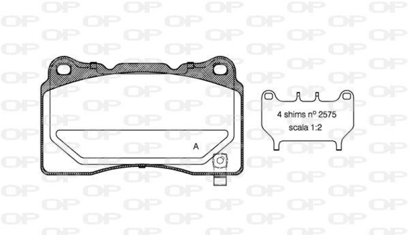 OPEN PARTS Bremsbelagsatz, Scheibenbremse