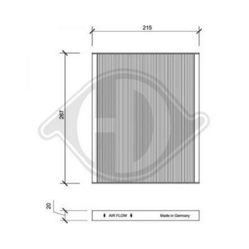 DIEDERICHS Filter, Innenraumluft DIEDERICHS Climate DCI0149