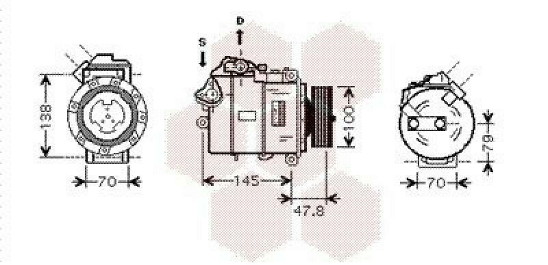 VAN WEZEL Kompressor, Klimaanlage 0600K331