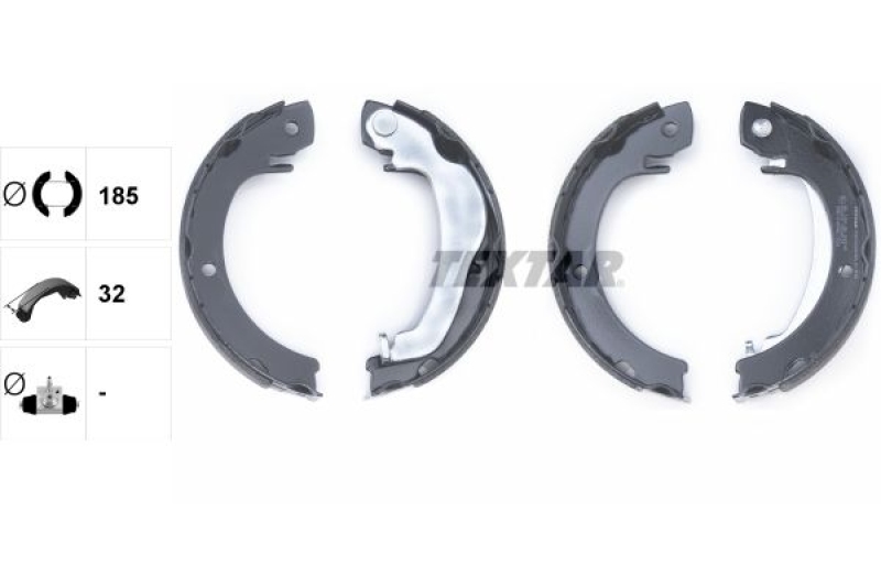 TEXTAR Brake Shoe Set, parking brake