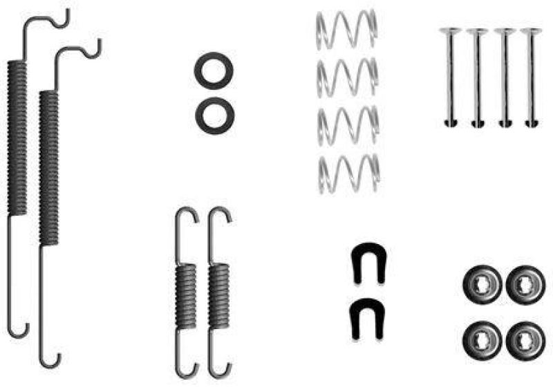 TEXTAR Zubeh&ouml;rsatz Bremsbacken Trommelbremse Montagesatz 97049300