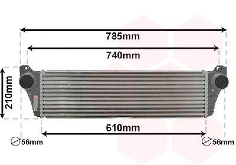 VAN WEZEL Intercooler, charger