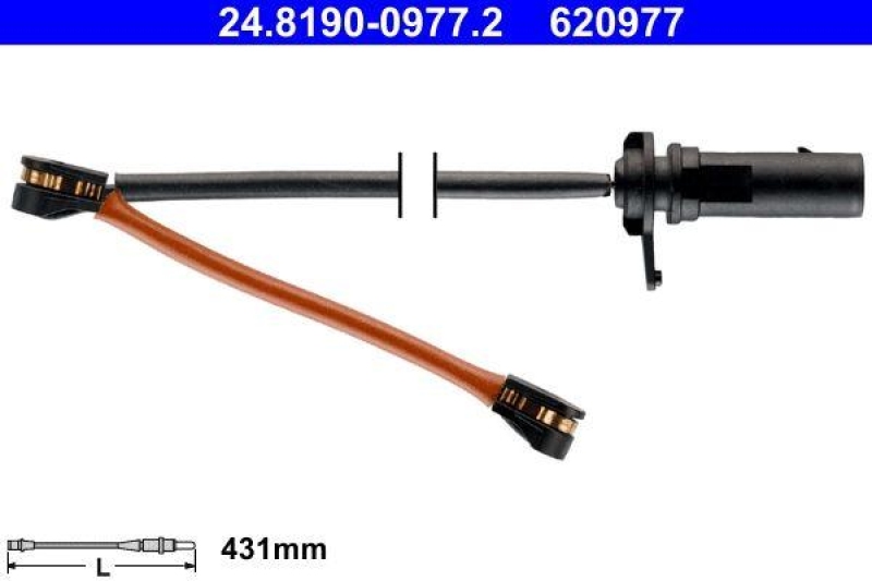 ATE Warnkontakt, Bremsbelagverschlei&szlig; 24.8190-0977.2