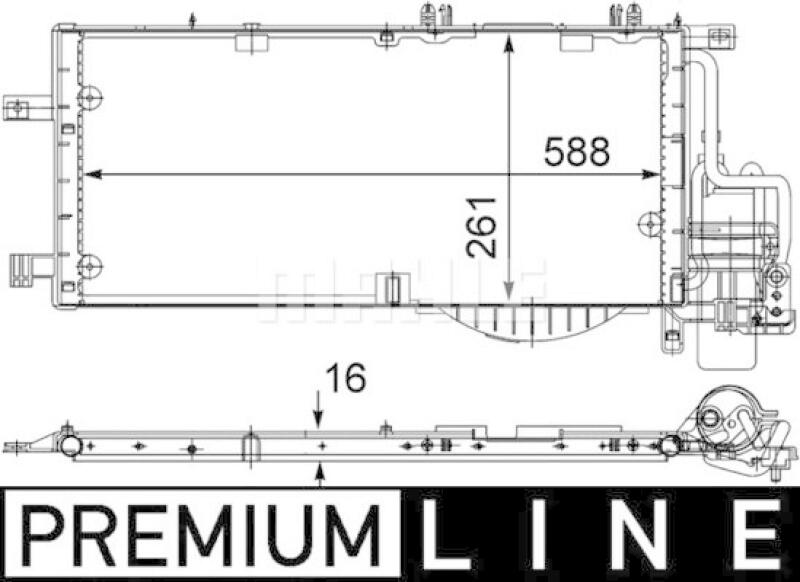 MAHLE Kondensator, Klimaanlage BEHR *** PREMIUM LINE ***