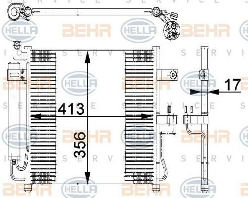 HELLA Condenser, air conditioning