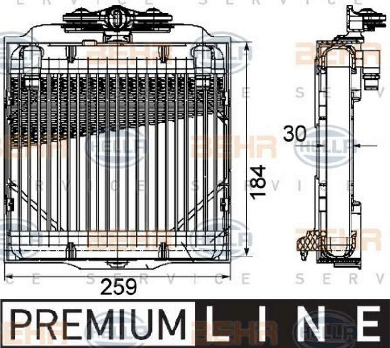 HELLA Oil Cooler, automatic transmission BEHR HELLA SERVICE *** PREMIUM LINE ...