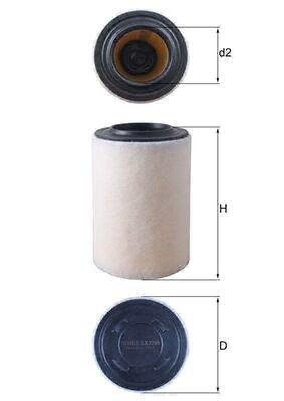 MAHLE ORIGINAL Luftfilter LX 3286