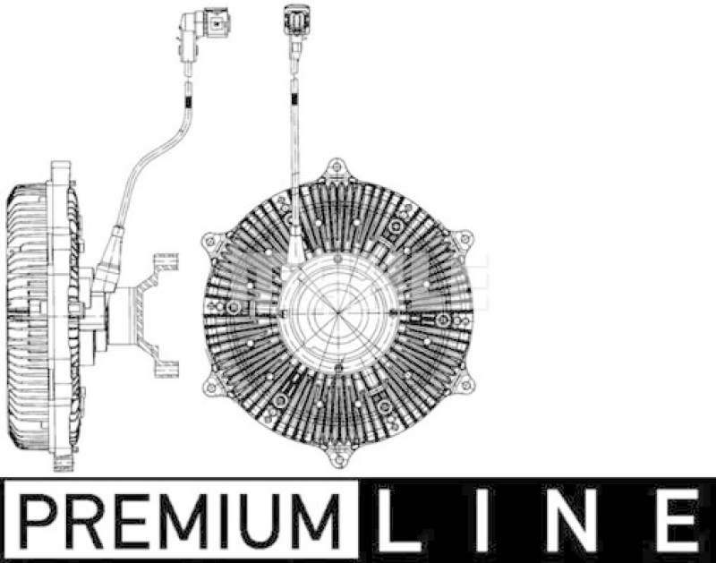 MAHLE Clutch, radiator fan BEHR *** PREMIUM LINE ***