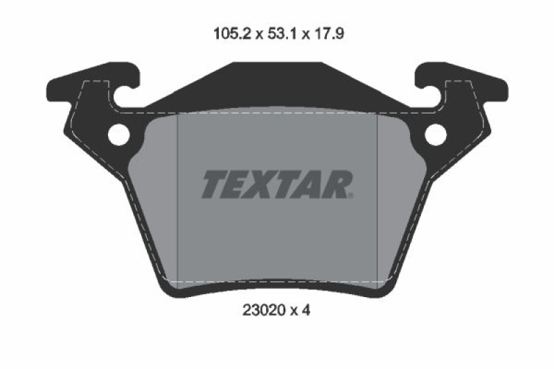 TEXTAR Bremsbelagsatz, Scheibenbremse Q+ 2302001