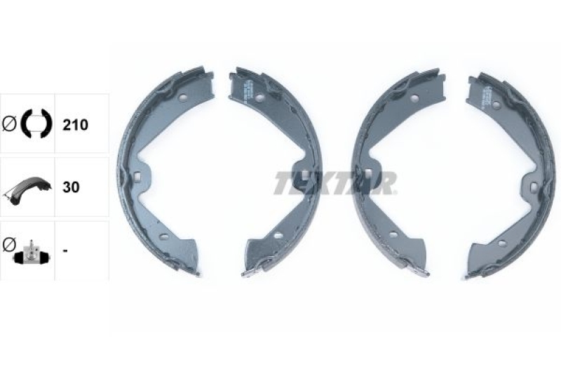 TEXTAR Brake Shoe Set, parking brake