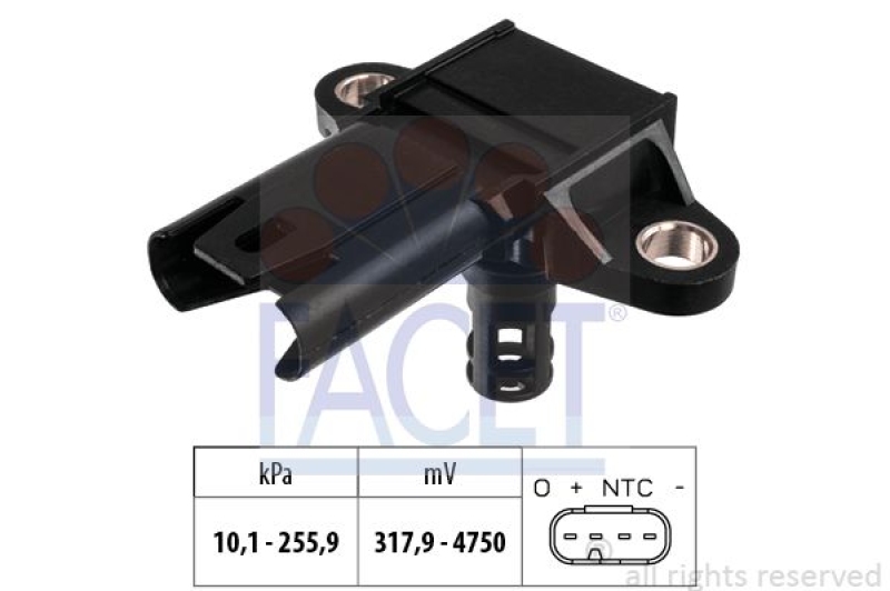 FACET Luftdrucksensor, Höhenanpassung Made in Italy - OE Equivalent