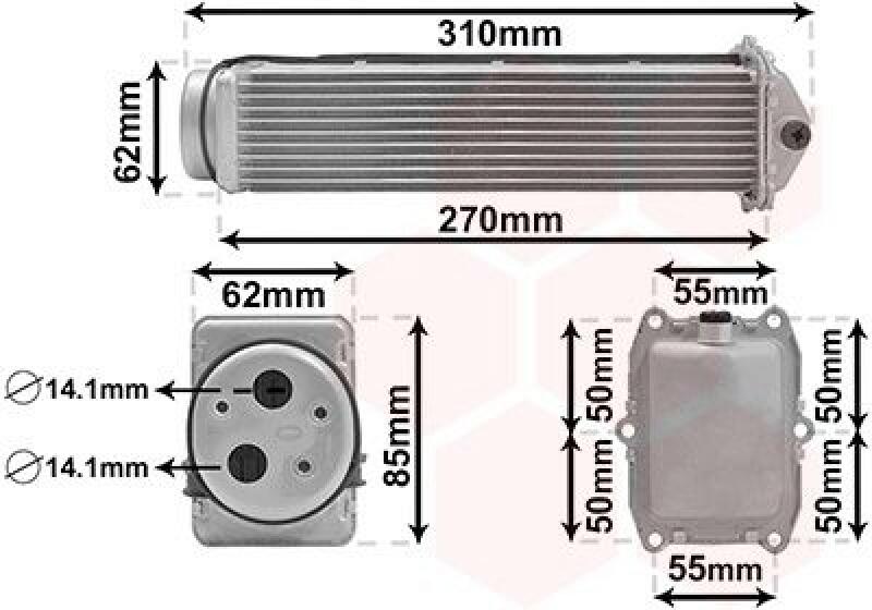 VAN WEZEL Intercooler, charger