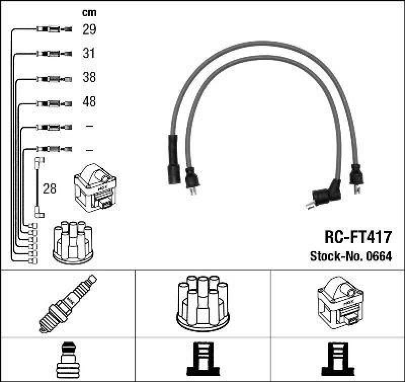 NGK Ignition Cable Kit