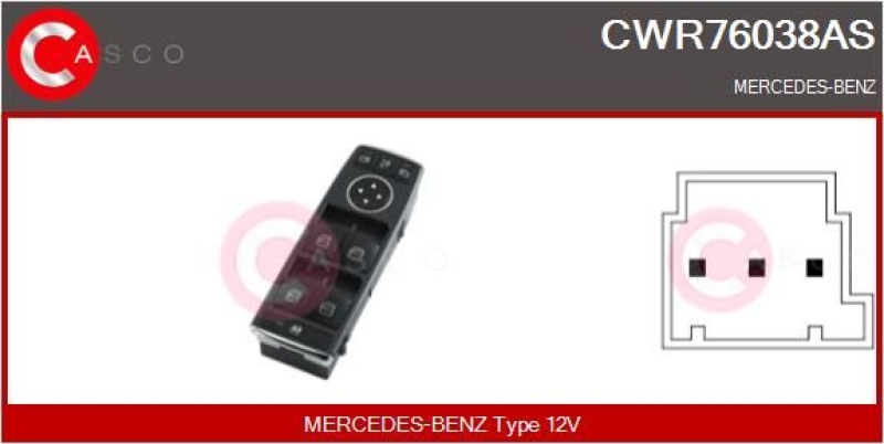 CASCO Switch, window regulator