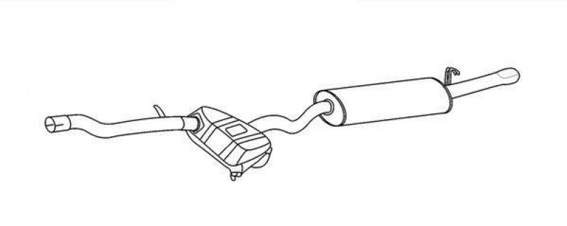 HELLA Endschalldämpfer Easy2Fit – PARTNERED with Faurecia 8LD 366 026-511