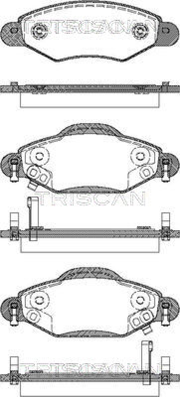 TRISCAN Bremsbelagsatz, Scheibenbremse 8110 13059