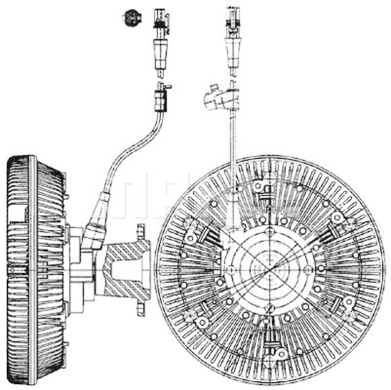 MAHLE Clutch, radiator fan BEHR *** PREMIUM LINE ***