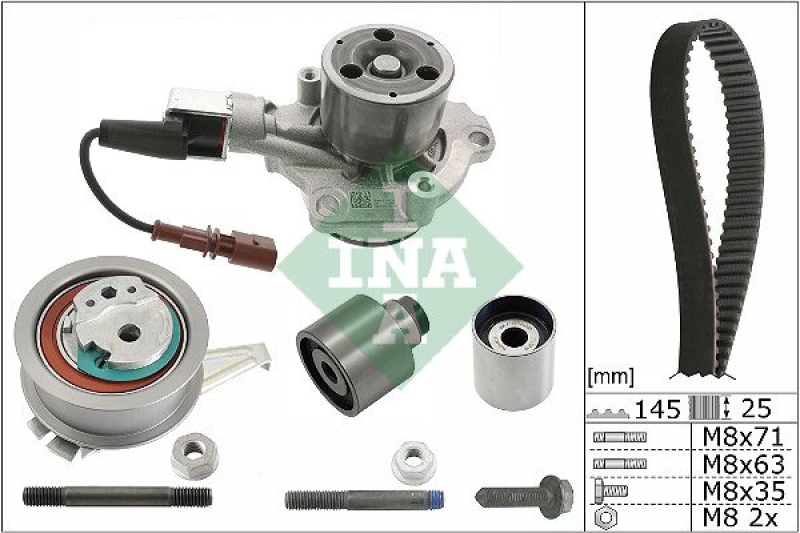 Schaeffler INA Wasserpumpe + Zahnriemensatz