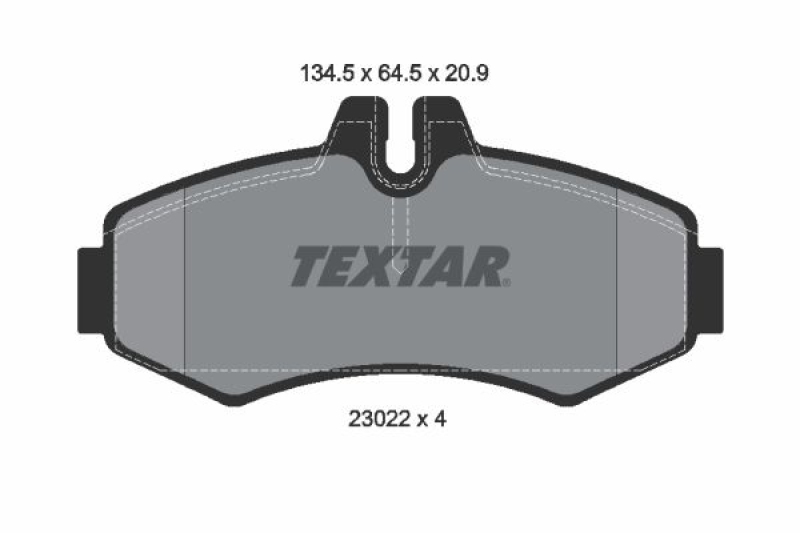 TEXTAR Bremsbelagsatz, Scheibenbremse Q+ 2302201