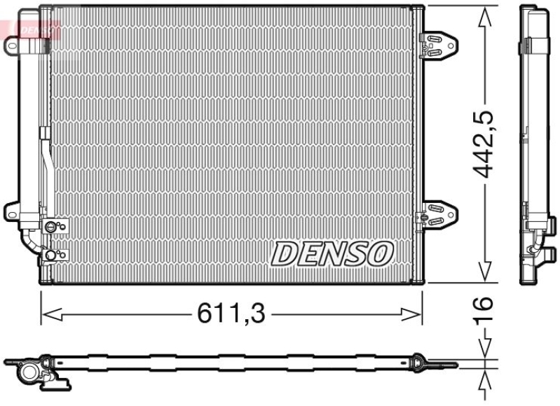 DENSO Kondensator, Klimaanlage DCN32013