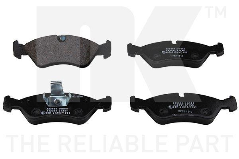 Bremsbelagsatz, Scheibenbremse