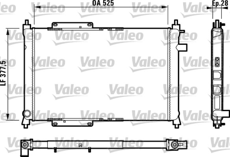 VALEO Radiator, engine cooling
