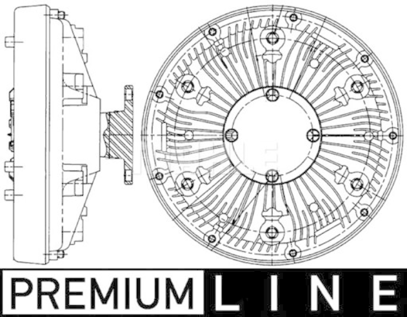 MAHLE Clutch, radiator fan BEHR *** PREMIUM LINE ***