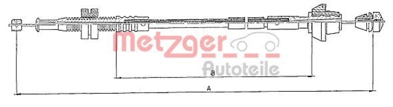 METZGER Accelerator Cable