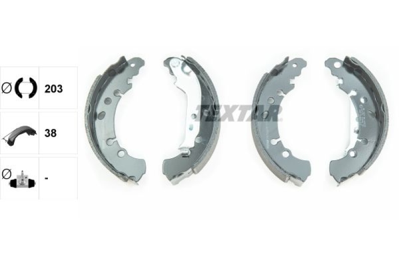 TEXTAR Brake Shoe Set
