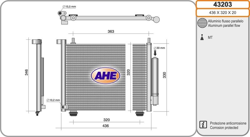 AHE Condenser, air conditioning