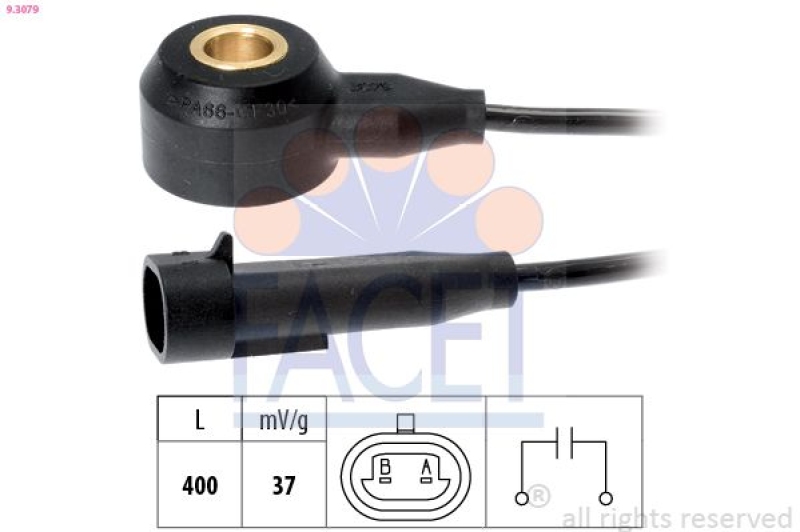 FACET Knock Sensor Made in Italy - OE Equivalent