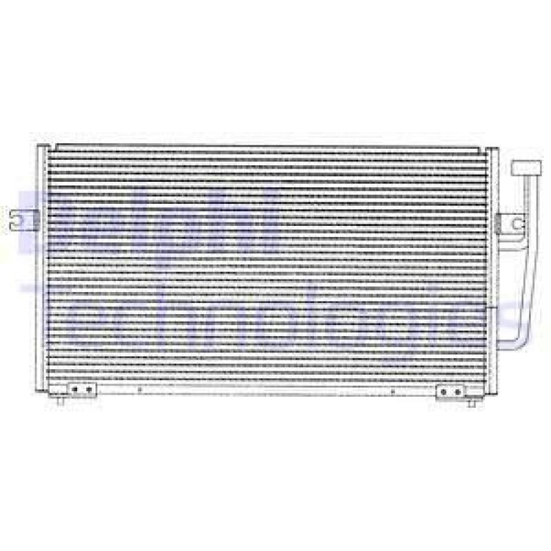 DELPHI Condenser, air conditioning