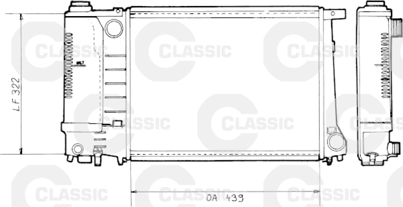 VALEO Kühler, Motorkühlung VALEO CLASSIC