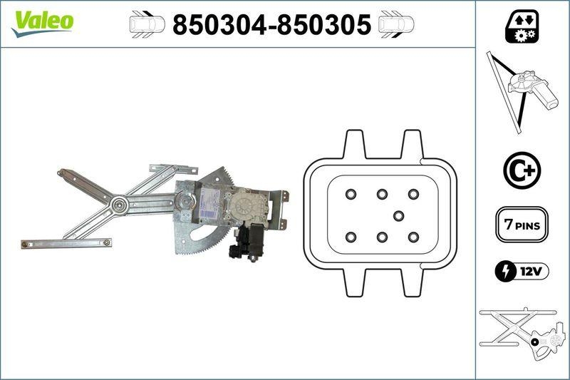 VALEO Fensterheber 850304