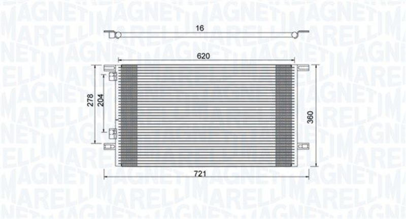 MAGNETI MARELLI Condenser, air conditioning