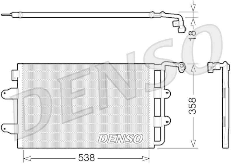 DENSO Kondensator, Klimaanlage