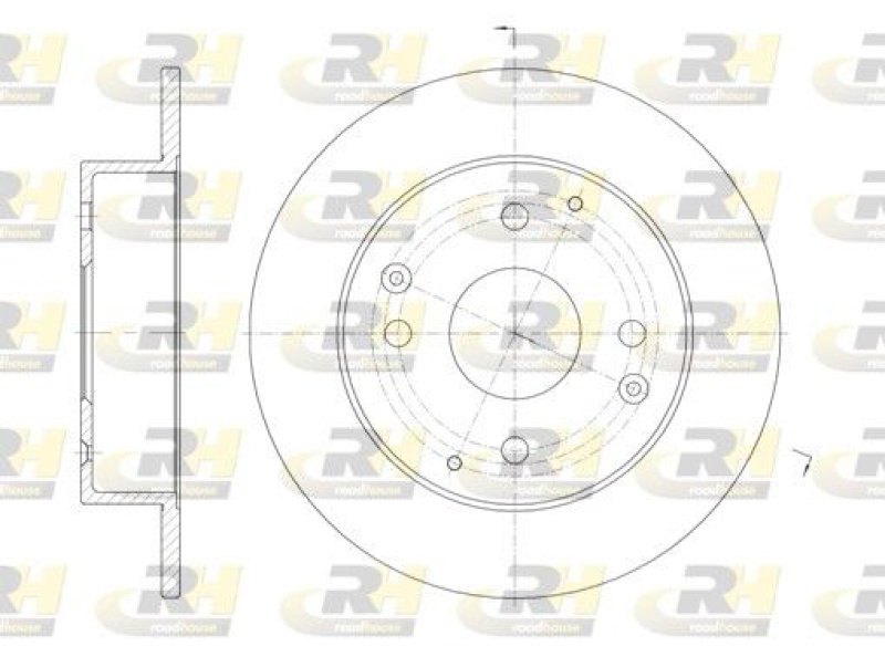 2x ROADHOUSE Bremsscheibe