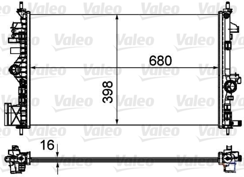 VALEO Radiator, engine cooling