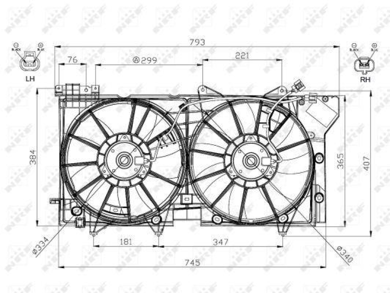 NRF Fan, radiator
