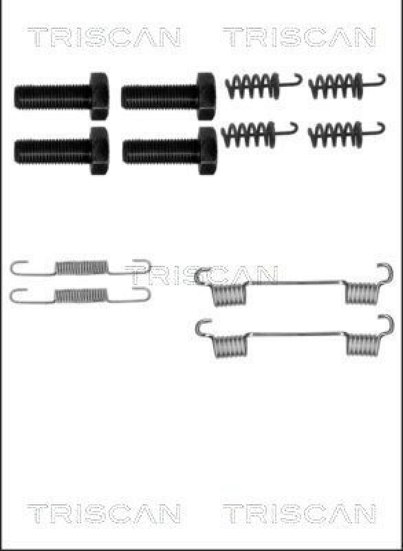 TRISCAN Accessory Kit, parking brake shoes