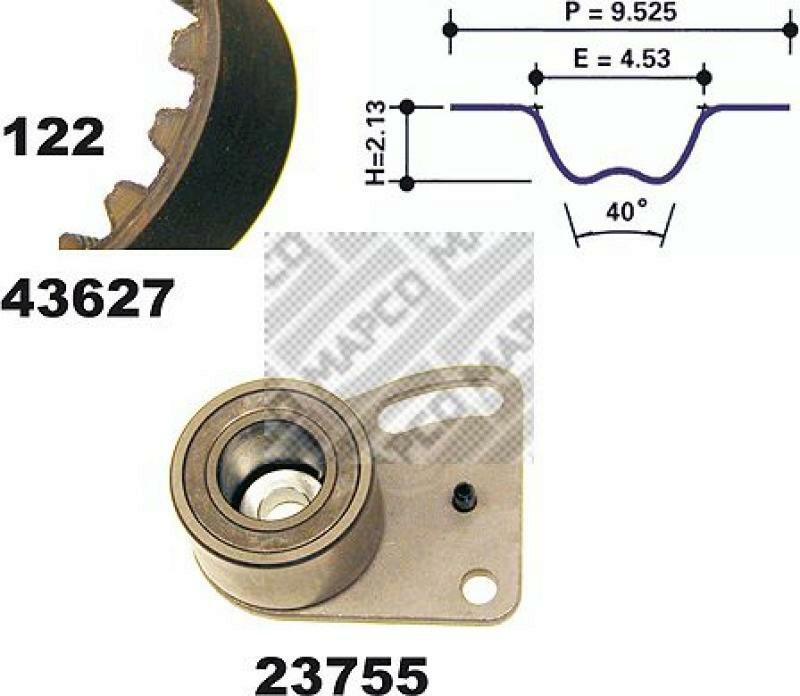 MAPCO Timing Belt Set