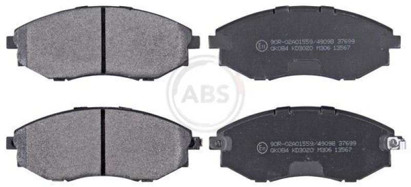 A.B.S. Bremsbelagsatz, Scheibenbremse