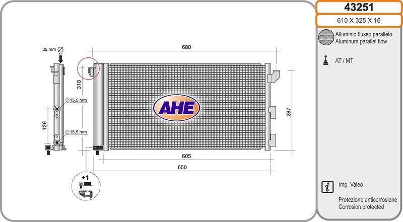 AHE Condenser, air conditioning