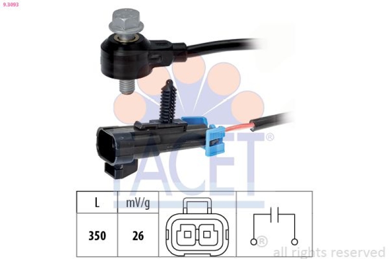 FACET Klopfsensor Made in Italy - OE Equivalent