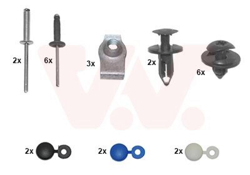 VAN WEZEL Mounting Kit, bumper
