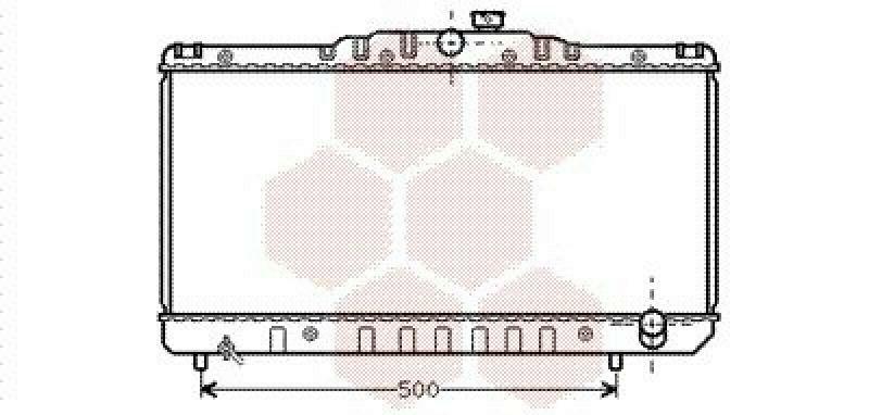 VAN WEZEL Radiator, engine cooling