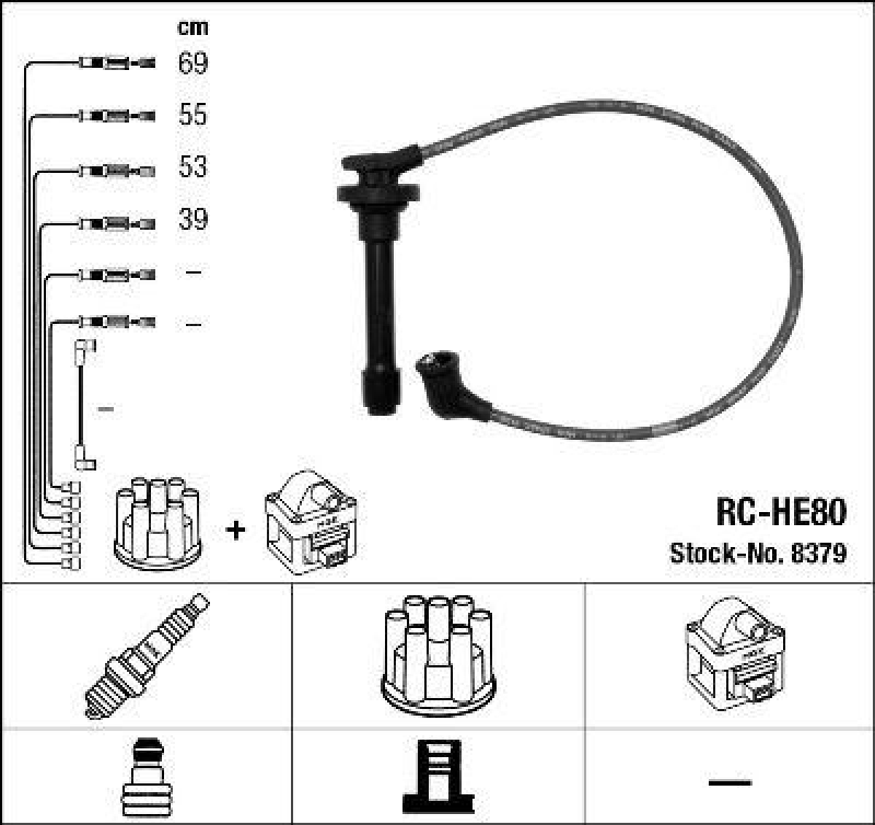 NGK Ignition Cable Kit