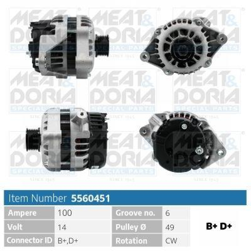 MEAT & DORIA Alternator